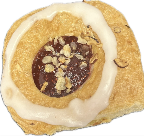 Wienerbrød fastelavnsbolle m. hindbær